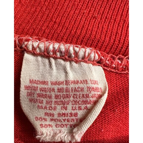 Vintage Dodge Charger Daytona Red T-Shirt SZ S/M Red Single Stitch *Small Spots* - Picture 6 of 14